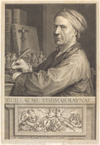 Guillaume Thomas Raynal by Nicolas Delaunay after Charles Nicolas Cochin II