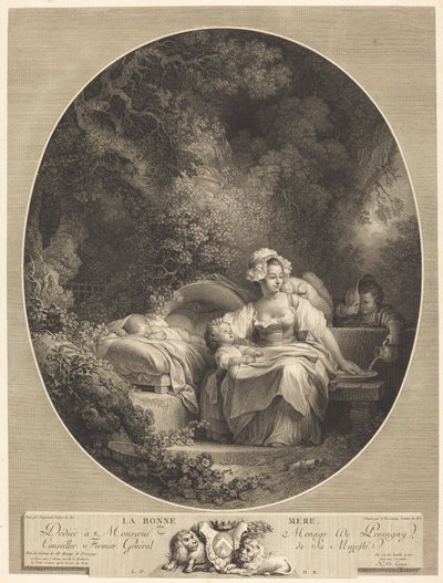 The Good Mother by Nicolas Delaunay after Jean Honoré Fragonard