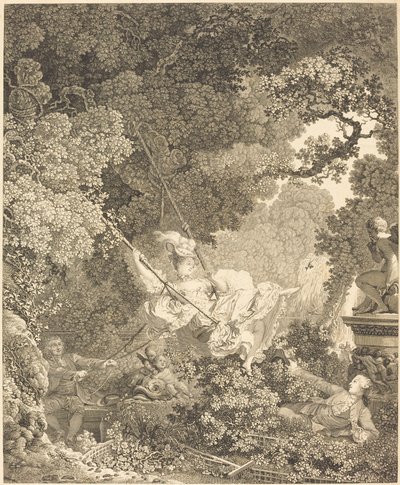 The Happy Accidents of the Swing by Nicolas Delaunay after Jean Honoré Fragonard