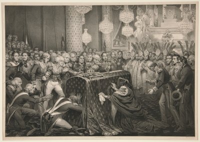 The Remains of Emperor Napoleon at Les Invalides by Nicolas Eustache Maurin