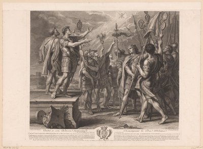 The Sign of the Cross Appears in the Sky to Emperor Constantine (series title) by Nicolas Henri Tardieu