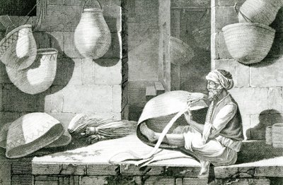 Mat Maker and Basket Weaver by Nicolas Jacques (after) Conte