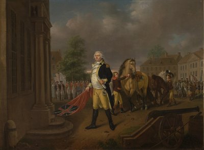 General Humphreys Delivering the Standards taken at Yorktown to Congress Hall, Philadelphia by Nicolas Louis Albert Delerive