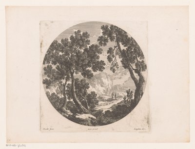 Landscape with Shepherds Behind Herd by Nicolas Perelle