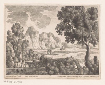 Plain in Hilly Landscape with Figures by Nicolas Perelle