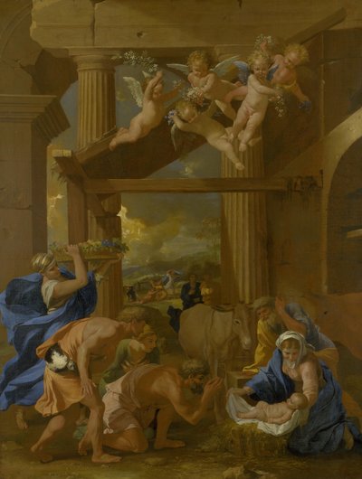 The Adoration of the Shepherds by Nicolas Poussin