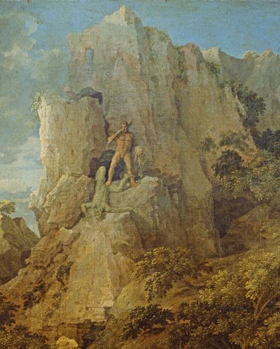 Landscape with Hercules and Cacus, c.1656 (detail) by Nicolas Poussin