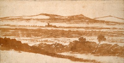 View Across a Valley Towards Distant Hills by Nicolas Poussin