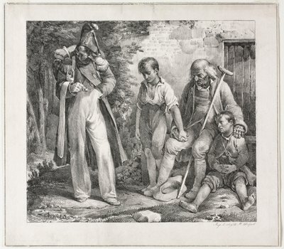 Begging for Alms by Nicolas Toussaint Charlet