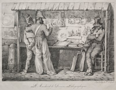 The Lithograph Dealer by Nicolas Toussaint Charlet