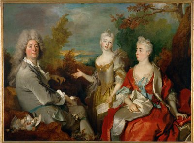 Family Portrait by Nicolas de (workshop) Largilliere