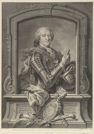 Portrait of Maréchal de Lowendal by Nicolas de Larmessin