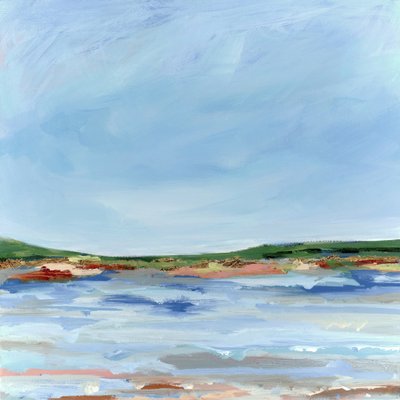 Abstract Coastal Serenity by Nicole Walsh