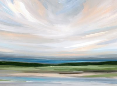 Tranquil Abstract Landscape by Nicole Walsh