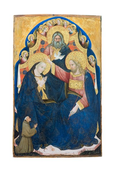 Coronation of the Virgin with Donor of the Franciscan Order, Niccolo
