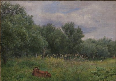 Piles in a Meadow near Nysø by Niels Skovgaard