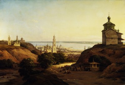 View of Yuryev-Povolzhsky, 1851 by Nikanor Grigoryevich Chernetsov