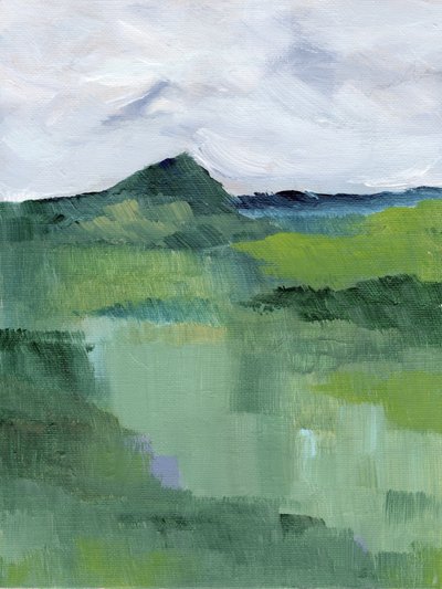 Abstract Mountain Mist by Nikita Jariwala