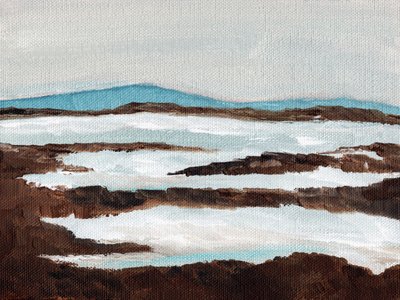 Abstract Winter River by Nikita Jariwala