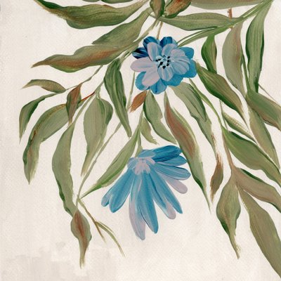 Blue Botanical Flow by Nikita Jariwala
