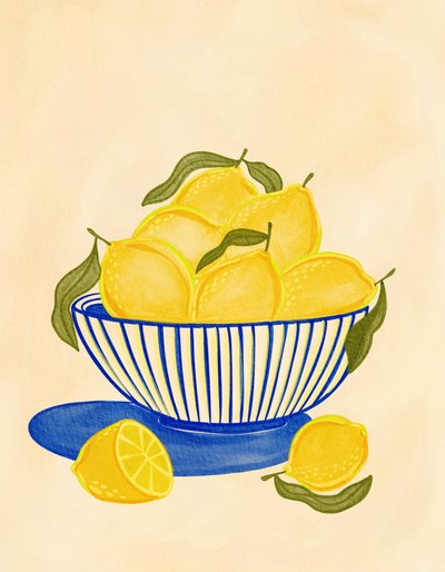 Fresh Lemon Bowl by Nikita Jariwala