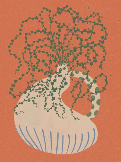 Green Trailing Plant by Nikita Jariwala