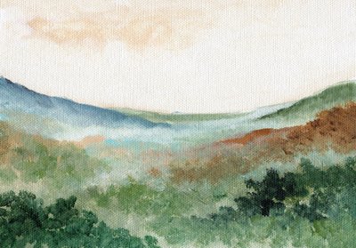 Misty Mountain Valley by Nikita Jariwala