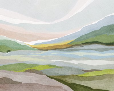 Muted Valley Layers by Nikita Jariwala