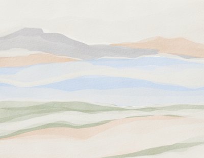 Pastel Mountain Layers by Nikita Jariwala