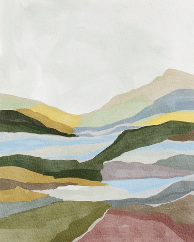 Serene Layered Landscape by Nikita Jariwala