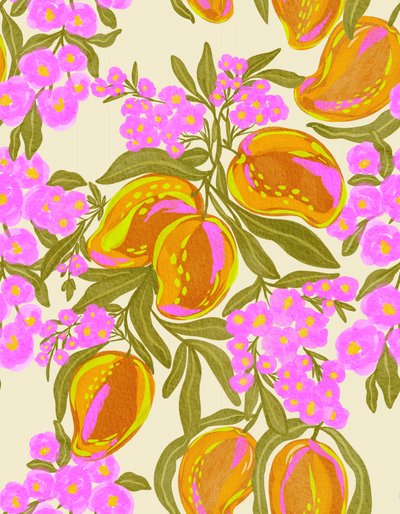 Vibrant Mango Blooms by Nikita Jariwala