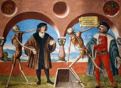Death, Advisor and Administrator (Bailiff) from the Dance of Death Cycle by Albrecht Kauw by Niklaus Manuel