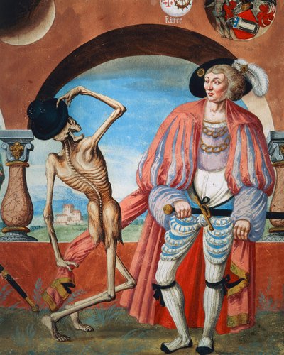 Death Mocking Count (detail) by Niklaus Manuel