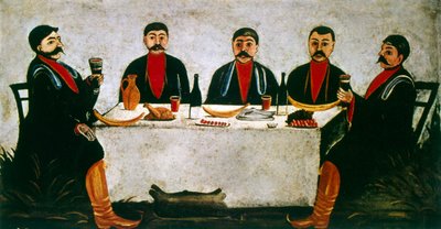 Feast of the Four Princes by Niko Pirosmani