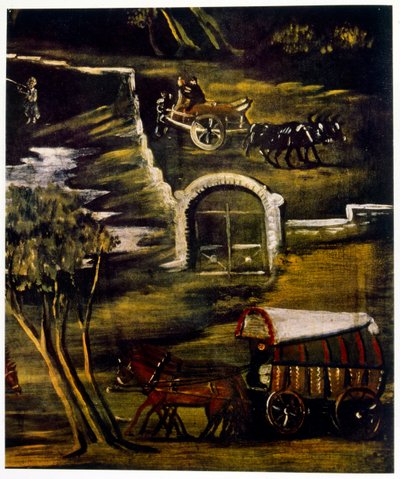 Transport Through the Countryside of Zaqatala by Niko Pirosmani
