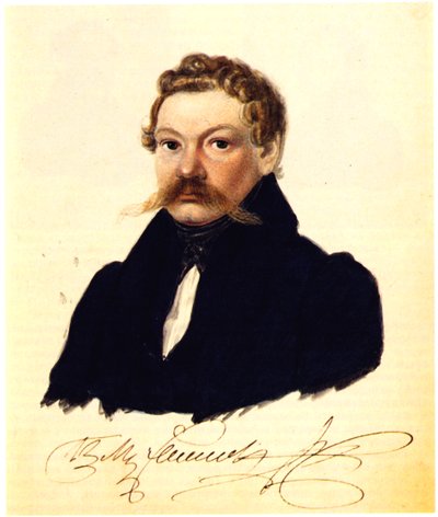Portrait of Decembrist Pyotr Mukhanov by Nikolai Alexandrovich Bestuzhev