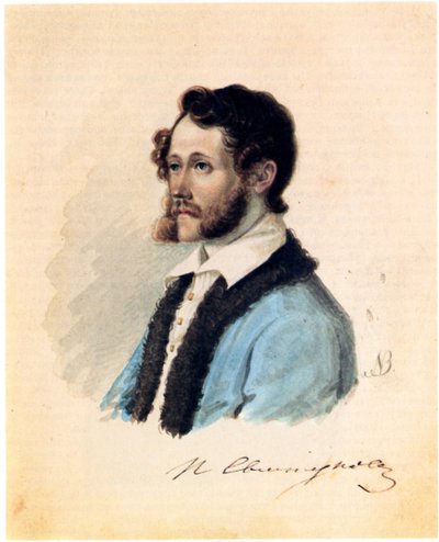 Portrait of Decembrist Pyotr Svistunov by Nikolai Alexandrovich Bestuzhev