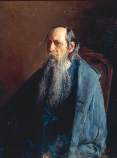 Mikhail E. Saltykov-Shchedrin by Nikolai Alexandrowitsch Jaroschenko