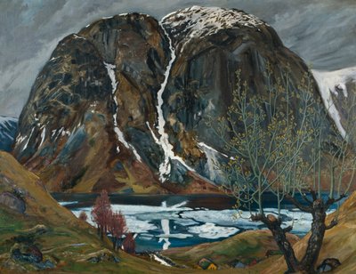 Spring Thaw Under the Hill by Nikolai Astrup