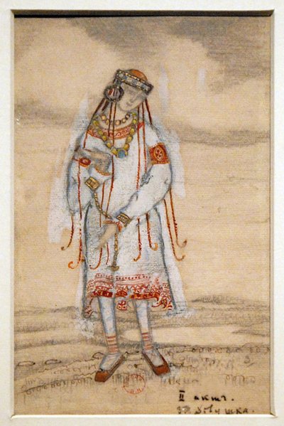 Costume design for the ballet The Rite of Spring by I. Stravinsky by Nikolai Konstantinowitsch Roerich