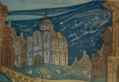 Putivl. Stage Design for the Opera Prince Igor by A. Borodin by Nikolai Konstantinowitsch Roerich