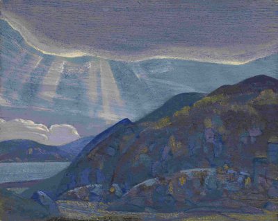 Rocks and Cliffs from the series Ladoga, 1917-1918 by Nikolai Konstantinowitsch Roerich
