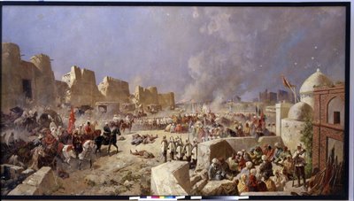 The Russian Army invaded Samarkand by Nikolai Nikolayevich Karasin