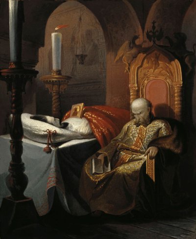Ivan the Terrible and his son Ivan on Friday, November 16th, 1581 by Nikolai Semyonovich Shustov