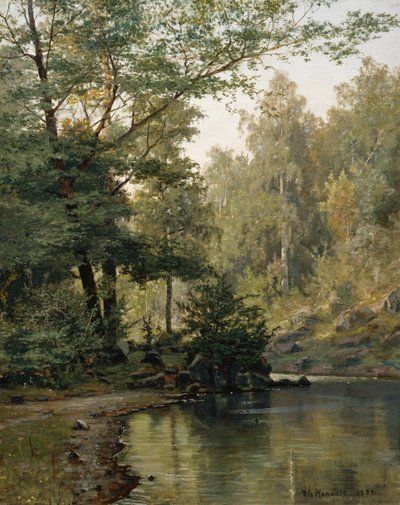 Forest Lake by Nils Hansteen