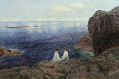 Quiet summer evening on the Norwegian coast by Nils Hansteen