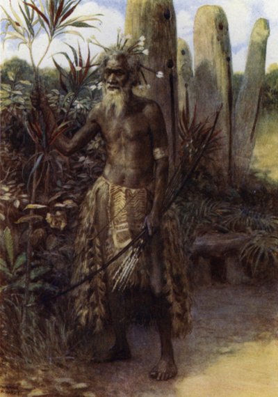A Sacred Man, Aoba, New Hebrides by Norman Hardy