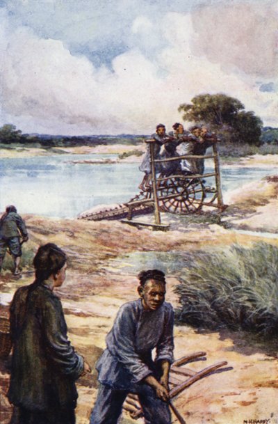 China: A waterwheel by Norman Hardy
