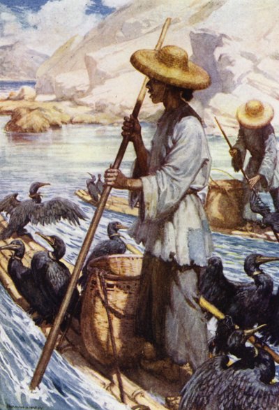 China: Fishing with cormorants by Norman Hardy