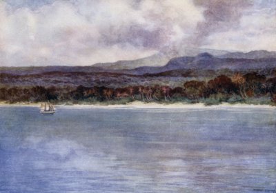 Mount Marion, the active Volcano, Island of Ambryn, New Hebrides by Norman Hardy